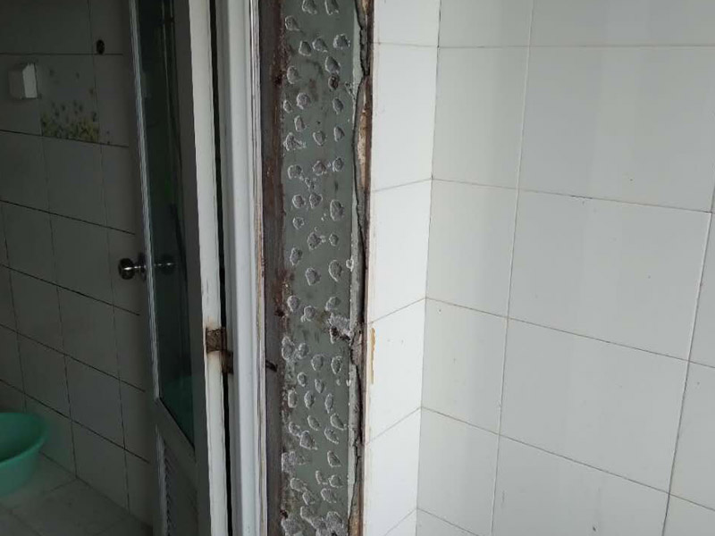 雨蓬，門口收口條安裝