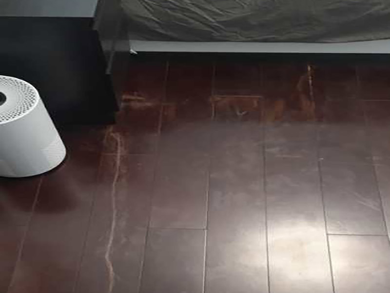 地板打蠟維修:中性全能清潔劑以1:30的比例注入洗地機(jī)刷洗地板(去油，去污)干凈。污水用吸水機(jī)吸干，待地板風(fēng)干即可;地板蠟水，倒入榨水車(chē)內(nèi)蠟拖沾蠟水榨去多余的蠟水。拖地板面，拖蠟時(shí)注意向一個(gè)方向拖(要么左右方向，要么前后方向)把蠟均勻涂于地面不要漏拖。布完第一層蠟待30-50分鐘后蠟干了方可拖第二層蠟步驟同上;地板蠟第一次打完蠟無(wú)須拋光，打2-3次即可拋光，用百潔墊配洗地機(jī)拋光。蠟表面不亮，有污漬均可拋光，表面即光亮如新。如此反復(fù)拋光5-10次拋光不亮?xí)r說(shuō)明地板無(wú)蠟則需重新打蠟。