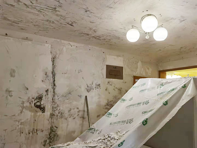 客廳墻面拆除翻新：墻面如果出現(xiàn)細(xì)微白色粉末，說明墻內(nèi)鹽分在析出，這時候建議大家可以用尼龍刷或鐵刷將其刷除，在觀察幾天，確定不再有白色粉末析出，且待水泥墻面干燥磨平，便可上漆。若水泥墻表面白色粉末多且不斷析出，將其清理后，可先上一道墻面底漆，預(yù)防日后鹽分侵蝕，形成壁癌。也不要在三個月內(nèi)使用油性涂料或不透水的壁紙涂刷或裝修。可以使用刀或是鐵刷來除去墻面剝落的漆膜，然后利用砂紙將墻面表層磨平就可以了。用批土刀來修整墻體的表面，有的墻面會出現(xiàn)污漬、開裂、起泡等現(xiàn)象，都要及時做處理。墻面涂刷的時候應(yīng)該先從頂部開始