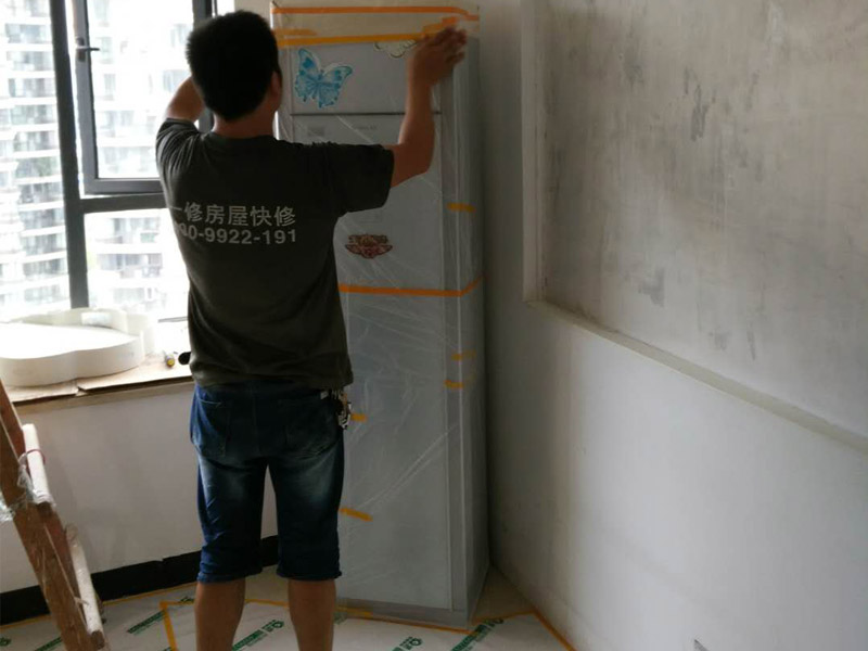 天津墻面舊墻布翻新，可以直接刷乳膠漆