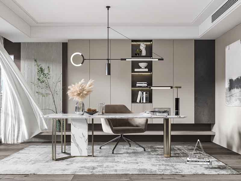 南充市高坪區(qū)書(shū)房裝修效果圖