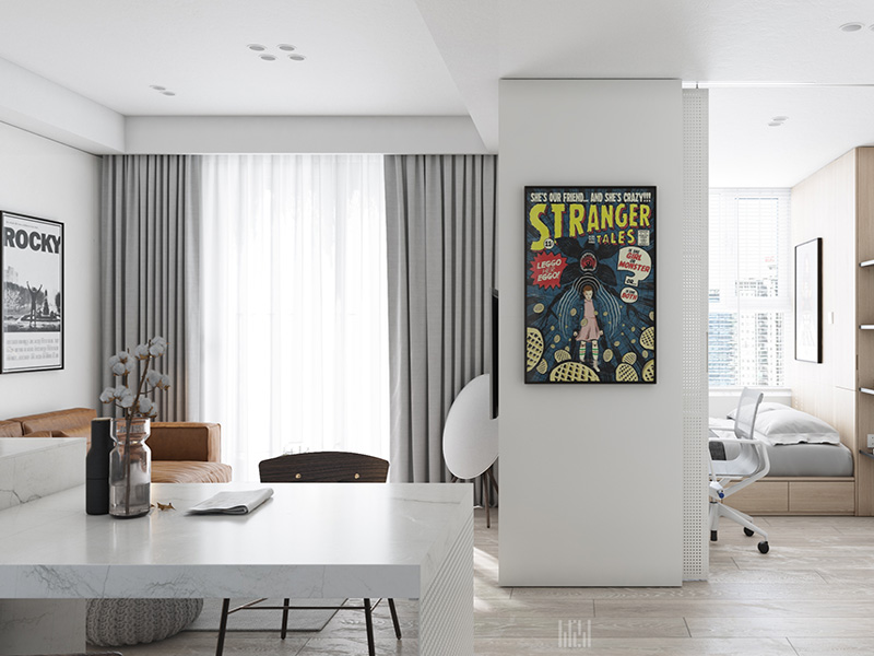 淄博市淄川區(qū)小戶型裝修設(shè)計-客廳裝修