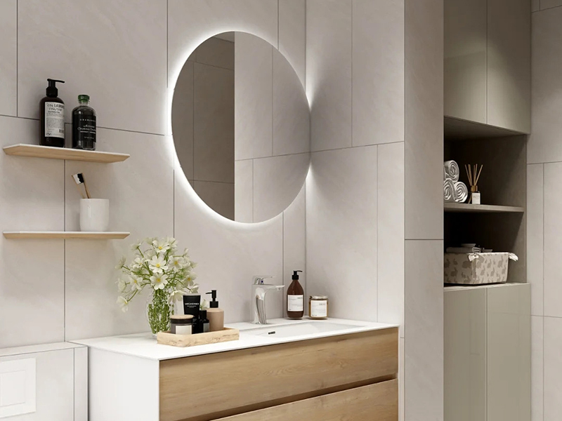 青島市黃島區(qū)二居室整體裝修設計-浴室設計