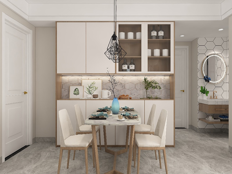 西安市閻良區(qū)小戶型餐廳裝修設計-餐廳設計