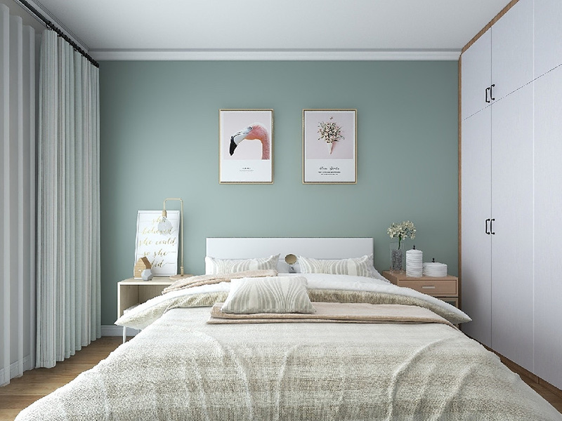 東莞市南城街道小戶型小清新風格裝修設計-臥室設計